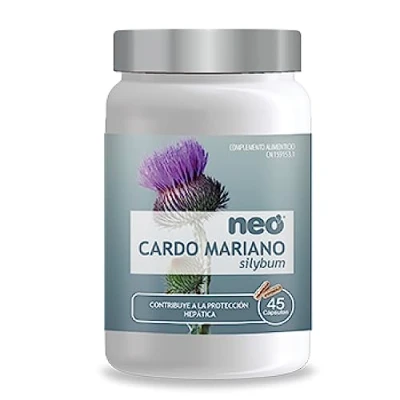 Imagen de NEO Extracto de Semillas Cardo Mariano 45 Cápsulas 200 mg Ayuda a Limpiar y Proteger el Hígado Suplemento Alimenticio Natural