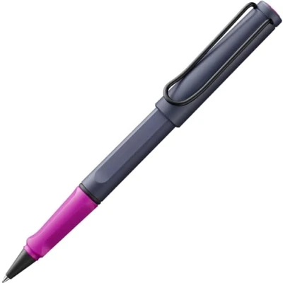 Imagen de Lamy safari pink cliff Bolígrafo roller con empuñadura ergonómica y ancho de trazo M para una escritura larga agradable hecho plástico robusto ASA recambio 63 en negro