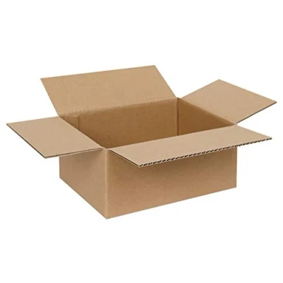 Imagen de caja de cartón plegable 1 ondulado, material envío, embalaje pequeña (27 x 27 17 cm, 10 unidades)