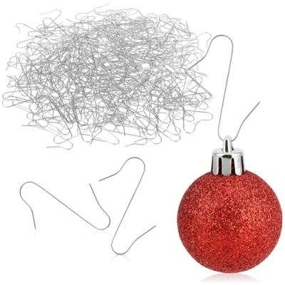 Imagen de com four® 300x Gancho para Decoraciones de árboles Navidad Doble decoración