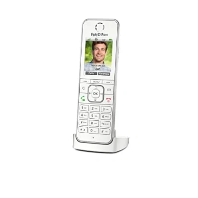 Imagen de AVM Fritz!Fon C6 International Teléfono inalámbrico DECT, HD, Pantalla a Color, Compatible con Fritz!Box Base menú en Español, Blanco