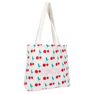 Imagen de Draeger Paris Tote Bag &quot;I love you&quot; (en inglés) Ligero, resistente y ultrasuave Interior espacioso de algodón 100% bandoleras resistentes cómodas Bolsa reutilizable