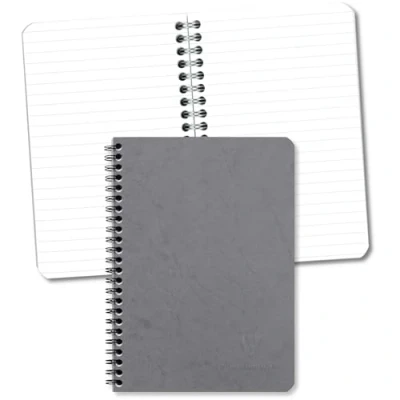Imagen de Clairefontaine 785365 C 14,8 x 21 cm A5 Edad bolsa wire bound portátil gris