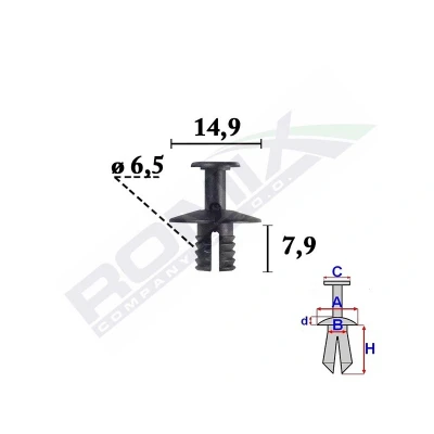 Imagen de ROMIX C70582 Clip, listón BMW: 4 Coupé