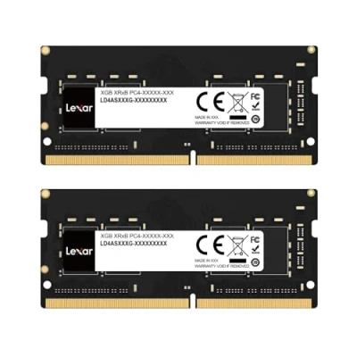 Imagen de Lexar SODIMM RAM DDR4 32GB Kit (2x16GB), 3200 MHz DRAM, 260 Pin Laptop Ram, para Portátil, SO DIMM de Alto Rendimiento, Memoria Computadora Portátil PC (LD4S16G32C22ST BGD)
