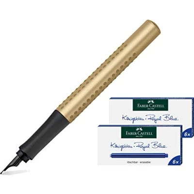 Imagen de Faber Castell 140928 Grip Edition, pluma B, dorado