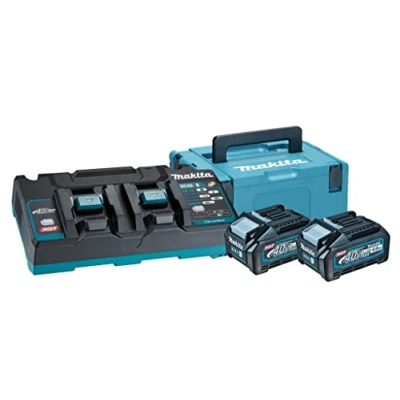Imagen de Kit de baterías 40VMAX 4.0AH XGT BL4040x2 + DC40RB Makpac Marca Makita