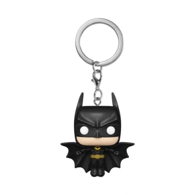 Imagen de Funko Pop! Keychain: BM 85th Batman (Soaring) 1989 Minifigura de Vinilo Coleccionable Llavero Original Relleno Calcetines Idea Regalo Mercancia Oficial Movies Fans
