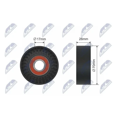 Imagen de Polea tensora, correa trapezoidal NTY RNK CH 030
