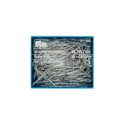 Imagen de Prym Alfileres (0,80 x 30 mm, 50 g), color plateado, Latón, 0,80mm