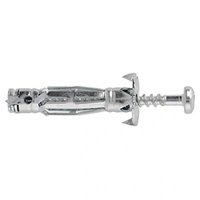Imagen de Molly m101016 xj Multi tacos metálicos con tornillo para aglomerado (diámetro 5 x 60 mm, Gris, Set de 16 piezas