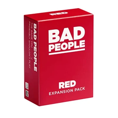 Imagen de BAD PEOPLE Paquete de expansión Rojo (El Juego Fiesta Que Probablemente no deberías Jugar) (100 Tarjetas Preguntas)