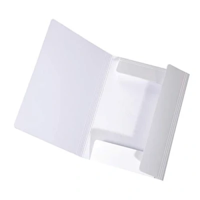 Imagen de Falken LongLife Carpeta de cartón extra fuerte con 3 solapas y cierre tira elástica, color Blanco A3