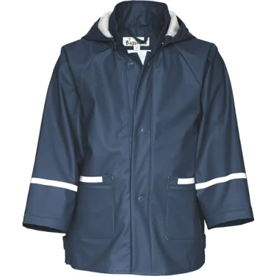 Imagen de Playshoes Regenjacke Basic, Chubasquero para Unisex niños, Azul (Navy 011), 2 3 años