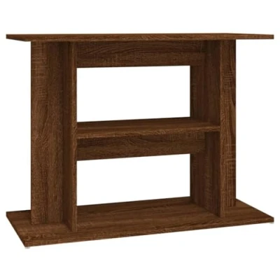 Imagen de vidaXL Soporte para Acuario Madera ingeniería Roble marrón 80x35x60 cm