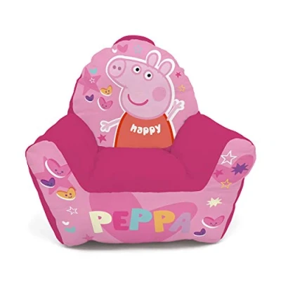 Imagen de ARDITEX Sillón Infantil Peppa Pig, Sofá Orejero Tacto Suave 52 x 48 51 cm