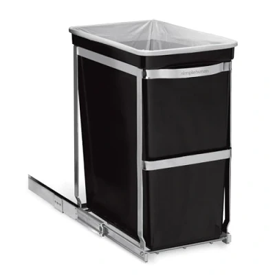 Imagen de simplehuman CW1124 cubo extraíble, estructura de acero resistente, 30 L