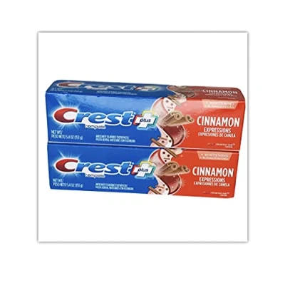 Imagen de Crest Plus Complete + Blanqueamiento Canela Rush Expressions 5 oz 2 cajas