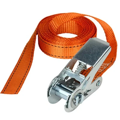 Imagen de Master Lock 3223EURDAT Fast Link Cinchas de Amarre con Trinquete, Naranja, 5 m x 25 mm