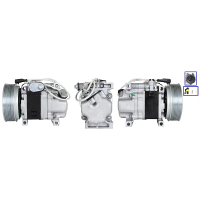 Imagen de LUCAS ACP01157 Compresor de Aire Acondicionado PAG 100 R134a con juntas MAZDA: 3 Berlina