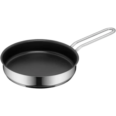Imagen de WMF Mini Sarten Ø 18 cm diámetro Con Recubrimiento Borde Vertedor Apilable de Acero Inoxidable Cromargan Pulido Apta para Inducción Lavavajillas