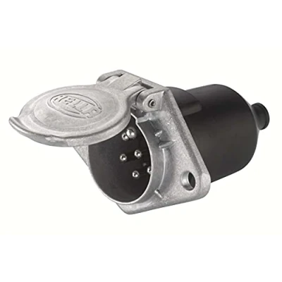 Imagen de HELLA enchufe 24V 7polos Conexión de plano Conector: Conector Long.: 103mm Aluminio DIN / ISO: 1185 N Typ Cant.: 10 8JB 003 833 031