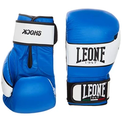 Imagen de LEONE 1947 GN047 Shock Boxing Gloves GN047, Unisex Adulto, Azul, 14 oz