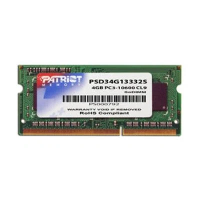 Imagen de Patriot Memory 4gb Ddr3 Sodimm 1333mhz Módulo De Memoria Pc