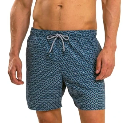 Imagen de RIPT Essentials Bañador para Hombre Shorts de Baño con Protección Solar UV 50 Secado Rápido, Estampado Diamantes Azul pálido, L