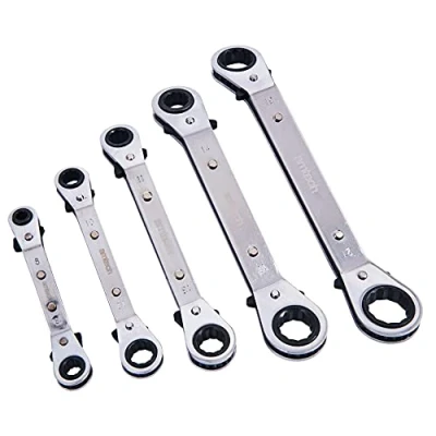 Imagen de Am Tech 5 piezas compensado trinquete Llave de anillo Set K1525