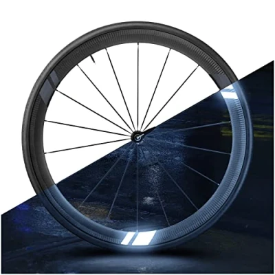 Imagen de Luxshield Pegatinas Reflectoras para Bicicletas Flash Arrow Juego de 12 Llanta Bicicleta Alto Perfil Foil