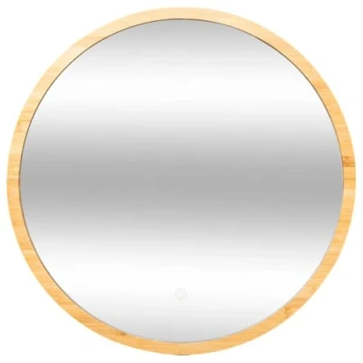 Imagen de 5five Espejo Redondo led 57cm bambú