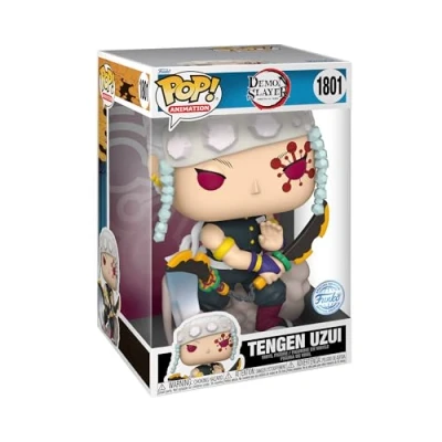 Imagen de Funko Pop! Jumbo: Demon Slayer Tengen Uzui Guardianes de la Noche Figura Vinilo Coleccionable Idea Regalo Mercancia Oficial Juguetes para Niños y Adultos Anime Fans