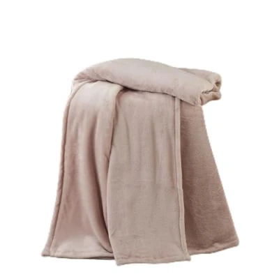 Imagen de Catherine Lansfield Raschel Velvet Touch Manta (130 x 170 cm), Color Rosa