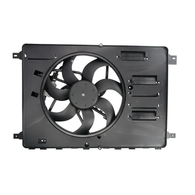 Imagen de TYC 810 0046 Ventilador de radiador 370 300 con bastidor (armazón) unidad control FORD: KUGA 1, S Max Mk1, MONDEO 4 Stufenheck