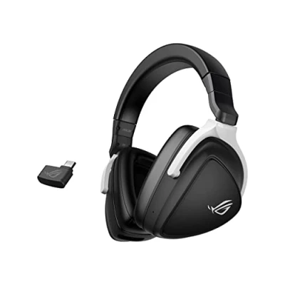 Imagen de ASUS Rog Delta S Wireless Auriculares Gaming Ligeros (Conectividad 2,4 GHz Y Bluetooth, Transductores Essence De 50 Mm, Cancelación Ruido E IA, Compatibles con Pc, Mac, Ps5 Switch), Negro