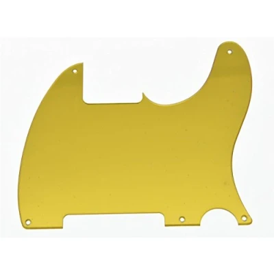 Imagen de kaish Oro Espejo Blanco 5 orificios golpeador arañazos Platos para Fender Esquire Tele Telecaster