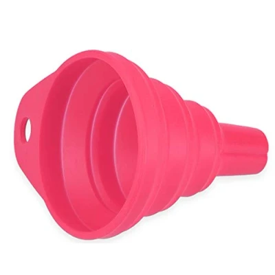 Imagen de mumbi Silikontrichter Embudo de Silicona Plegable (Aprox. 6,3 x 7 cm) en Rosa