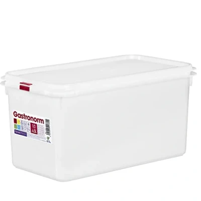 Imagen de COM FORT HOUSE Tartera rectangular para comida reutilizable con tapa, apto microondas, lavavajillas y congelador. Medidas: 325x176x150 6,5L, Pakc de 3 unidades