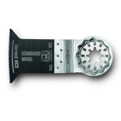 Imagen de FEIN hoja de sierra E Cut C HCS estándar Curved, Set 10 hojas, Ancho 35 mm, Longitud 50 Attacco Starlock, Dentado trabado, Geometría corte curvada