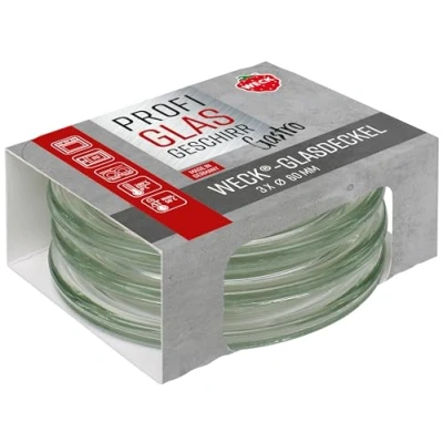 Imagen de Weck Juego de 3 tapas gastropack 60 mm (creaciones perfectas, aptas para horno, lavavajillas, estabilidad, vasos gourmet, tapas) 76127