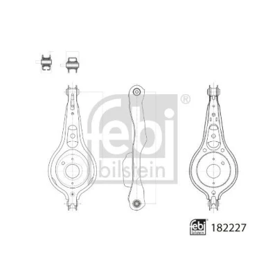 Imagen de FEBI BILSTEIN 182227 Barra oscilante, suspensión de ruedas FORD: Focus 3 Turnier, Mk3 Furgón / Familiar