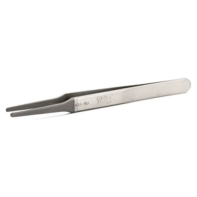 Imagen de Weller Erem 2ASA Pinzas de Precisión con Puntas Redondeadas Planas para Sujetar Componentes, 120 mm