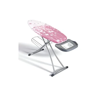 Imagen de Metaltex Rose 41807180080 ALHENA Tabla de Planchar (125 x 44 cm), Color Rosa, epoxi, Hauteur Ajustable : 65 à 86 cm