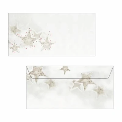 Imagen de SIGEL DU250 Sobres navideños, motivo Christmas Timber, formato DL (110x220 mm), 25 unidades