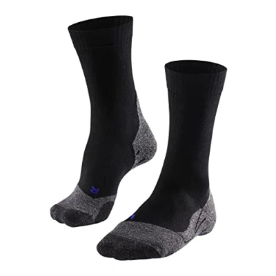 Imagen de FALKE TK2 Explore Cool M SO lyocell hilo funcional anti ampollas gruesa 1 par, Calcetines para senderismo Hombre, Negro (Black Mix 3010), 46 48