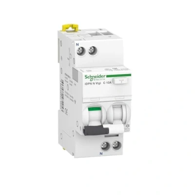 Imagen de Schneider Electric A9D32610 Interruptor FI/LS iDPN N Vigi 1P+N, 10 A, C Char., 30 mA, tipo 6 kA