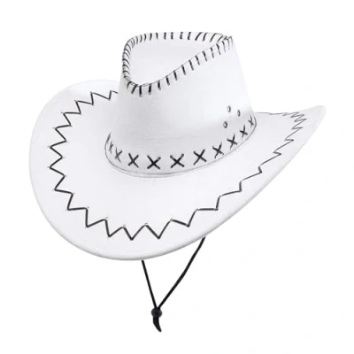 Imagen de W WIDMANN MILANO Party Fashion Sombrero de vaquero cuero artificial, ranger, sheriff, cowgirl, western