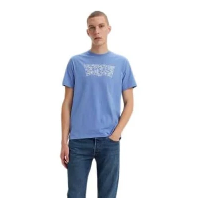 Imagen de Levi&#039;s Graphic Crewneck tee Camiseta, Floral BW Blue Cascade, L para Hombre