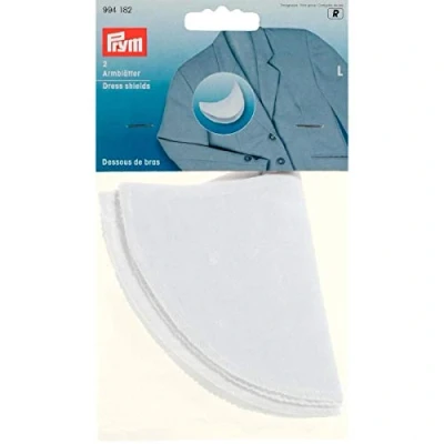 Imagen de Prym 994182 Sábana para Brazos (tamaño, Color Blanco Escudo de Vestir Grande, Tarjeta